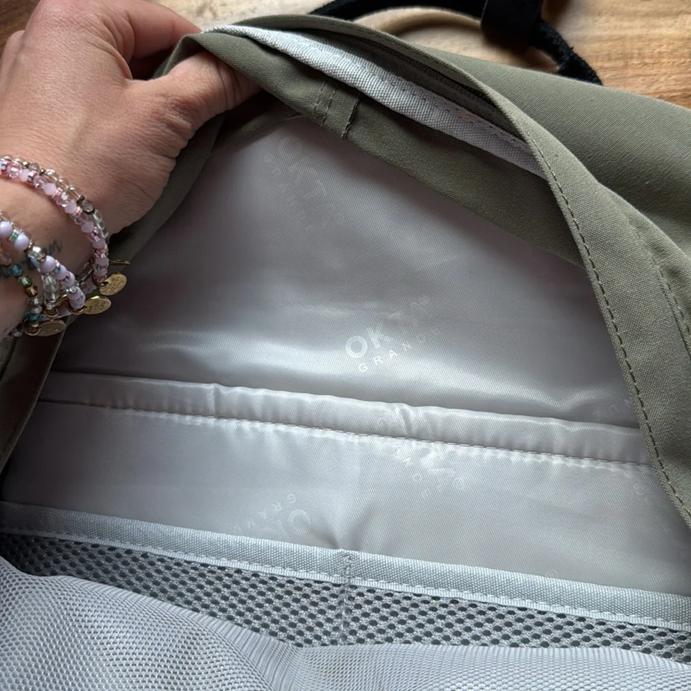 Okta Brands Green and Black Backpack Durable Everyday Use